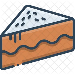 Morceau de gâteau  Icône