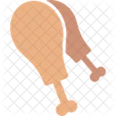 Morceau De Poulet Pilon Nourriture Icon