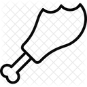 Morceau De Poulet Pilon Nourriture Icon