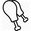 Morceau De Poulet Pilon Nourriture Icon