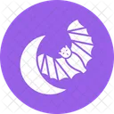 Morcego Da Lua Morcego Dia Das Bruxas Icon