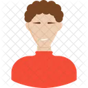 Morena Con Camisa Roja Avatar Chico Icono