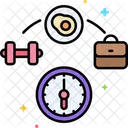 Morgenroutine Tagesablauf Tagesablauf Symbol