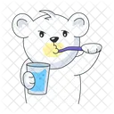 Brushing Teeth Morning Brush Morning Routine Icon