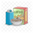 Morning Cereal Box Food Icon