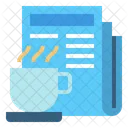 Coffee Cup Hot Coffee News Paper Icon