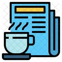 Coffee Cup Hot Coffee News Paper Icon