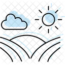 Morning Mist On Crops Morning Mist Icon