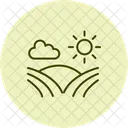 Morning Mist On Crops Morning Mist Icon