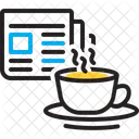 Morning News Breaking News Tea Icon