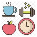Morning Routine Daily Routine Daily Schedule Icon