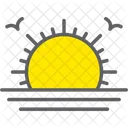 Morning Time Evening Time Sunrise Icon