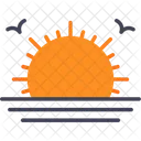 Morning Time Evening Time Sunrise Icon