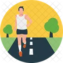 Walking Running Exercise Icon