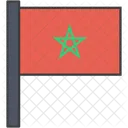 Morocco African Country Icon