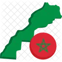 Morocco Map  Icon