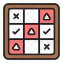 Tic Tac Toe Jeu Divertissement Icône