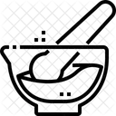 Morser Und Stossel Forschung Experiment Symbol