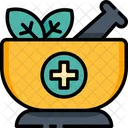 Mortaio Medicina Alternativa Ayurveda Icon