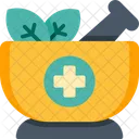 Mortaio Medicina Alternativa Ayurveda Icon