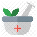 Mortar Medicine Herbal Icon