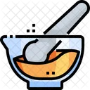 Mortar And Pestle Research Experiment Icon