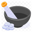 Mortar Pestle Grinding Icon