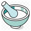 Mortar Pestle Bowl Herbal Medicine Icon