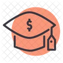 Mortarboard Degree Cost Icon