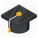 Mortarboard Graduation Cap Hat Icon