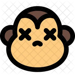 Morte de macaco Emoji Ícone