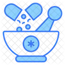 Morser Pastell Stossel Symbol