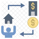 Mortgage Refinance Exchange Icon