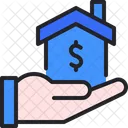 Mortgage Hand Loan Icon