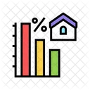 Mortgage Decrease Interest Icon