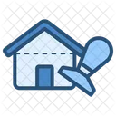 Blue Mortgage Loan Home Loan Icon