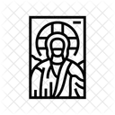 Mosaico Cristo Bizantino Icono
