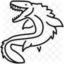 Mosasaurus Predator Extinct Icon