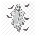 Fantasma Fantasma Branco Assustador Ícone