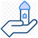 Moschee Ramadan Hand Symbol