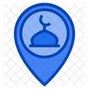 Moschee Platzhalter Pin Symbol