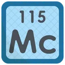Moscovium Periodic Table Chemists Icon