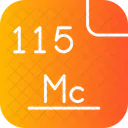 Moscovium Periodic Table Atom Icon