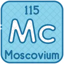 Moscovium Chemistry Periodic Table Icon