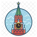 Moscow Famous Building Landmark Icon