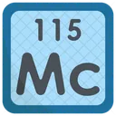 Moscovium Periodensystem Chemiker Symbol