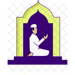 Moslem praying  Icon