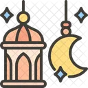 Mosque Muslim Crescent Moon Icon