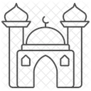 Mosque Thinline Icon Icon