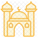Mosque Duotone Line Icon Icon